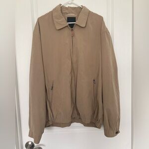 London Fog Tan Full Zip Jacket Men’s XLT
